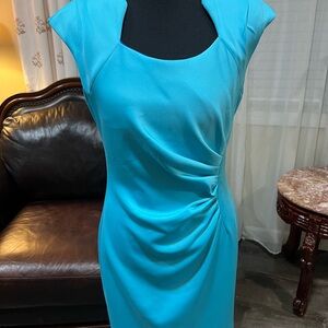 Calvin Klein Turquoise Midi Dress